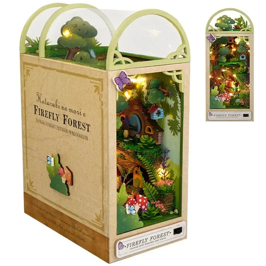 Firefly Forest DIY Book Nook Kit — detalied side view