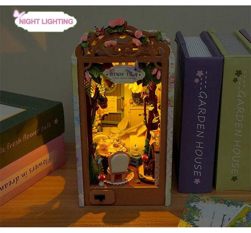 Diary Of The Flower Fairy Book Nook Kit — detalied side view