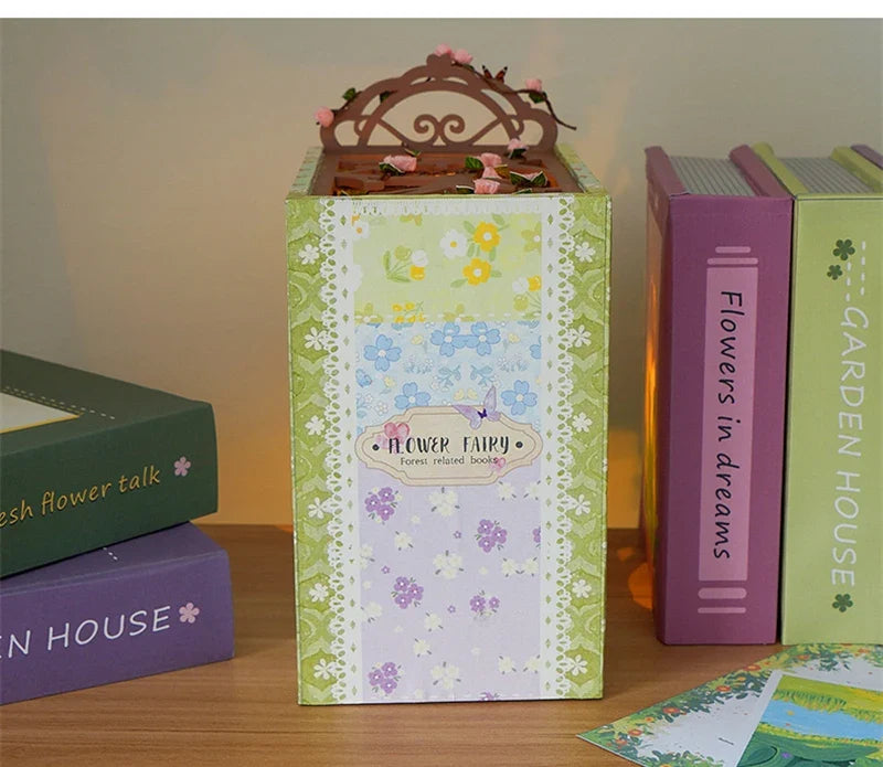 Diary Of The Flower Fairy Book Nook Kit — open display view