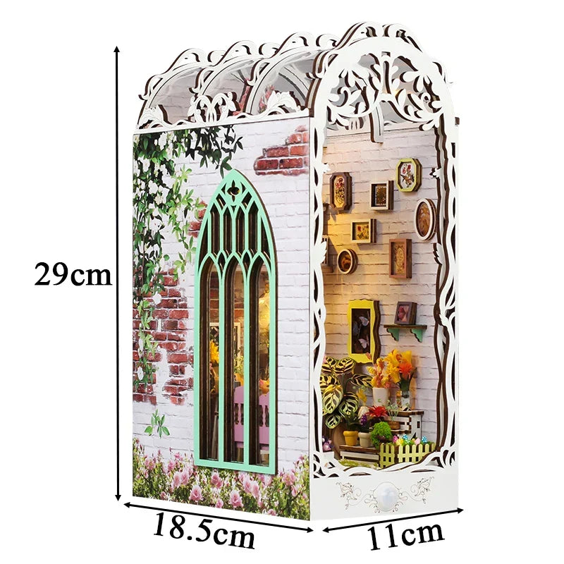 Flower House DIY Book Nook Kit — main view