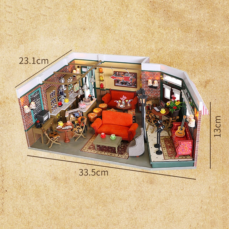 Joey Apartment DIY Miniature House Kit — box and pieces
