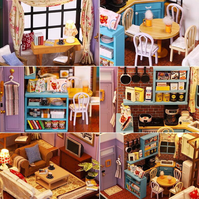 Monicas Apartment DIY Miniature House Kit — scene view