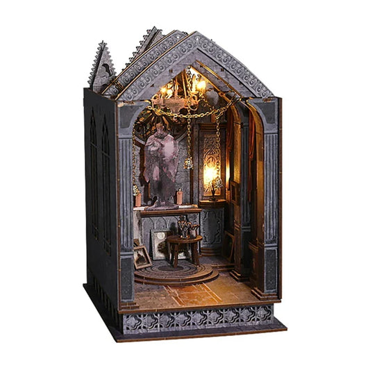 Gothic Architecture DIY Book Nook Kit — detalied side view