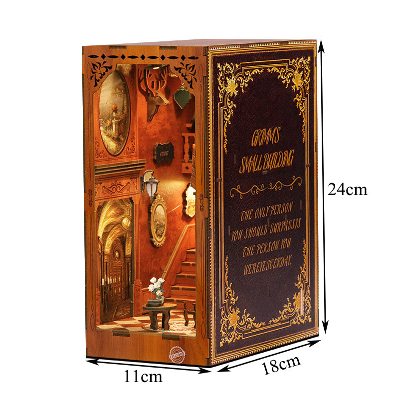 Grimm Cottage DIY Book Nook Kit — scene view