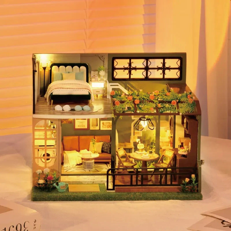 Half Of The Garden DIY Dollhouse Kit — scene view