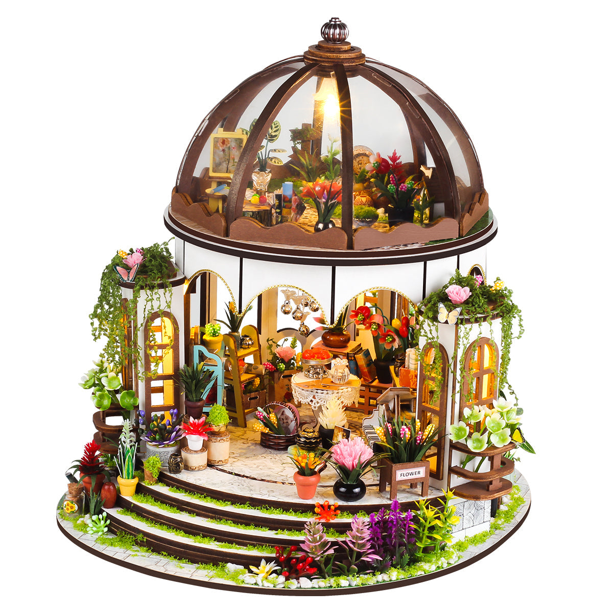 Hanging Garden DIY Dollhouse Kit — scene view