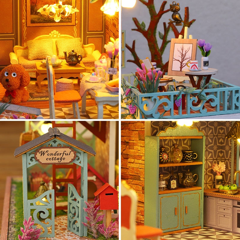 Happy Jungle Resort DIY Miniature House Kit — main view