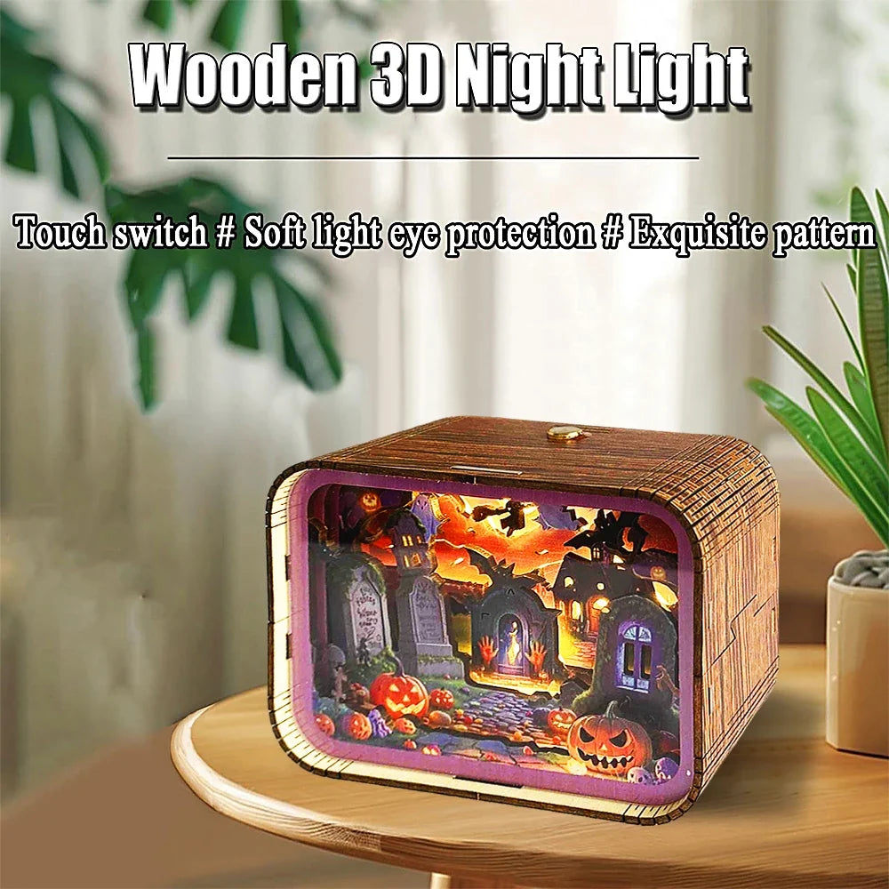 Halloween 3D Night Light Kit — detalied side view