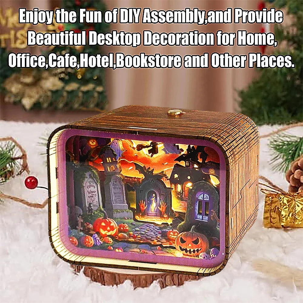Halloween 3D Night Light Kit — open display view