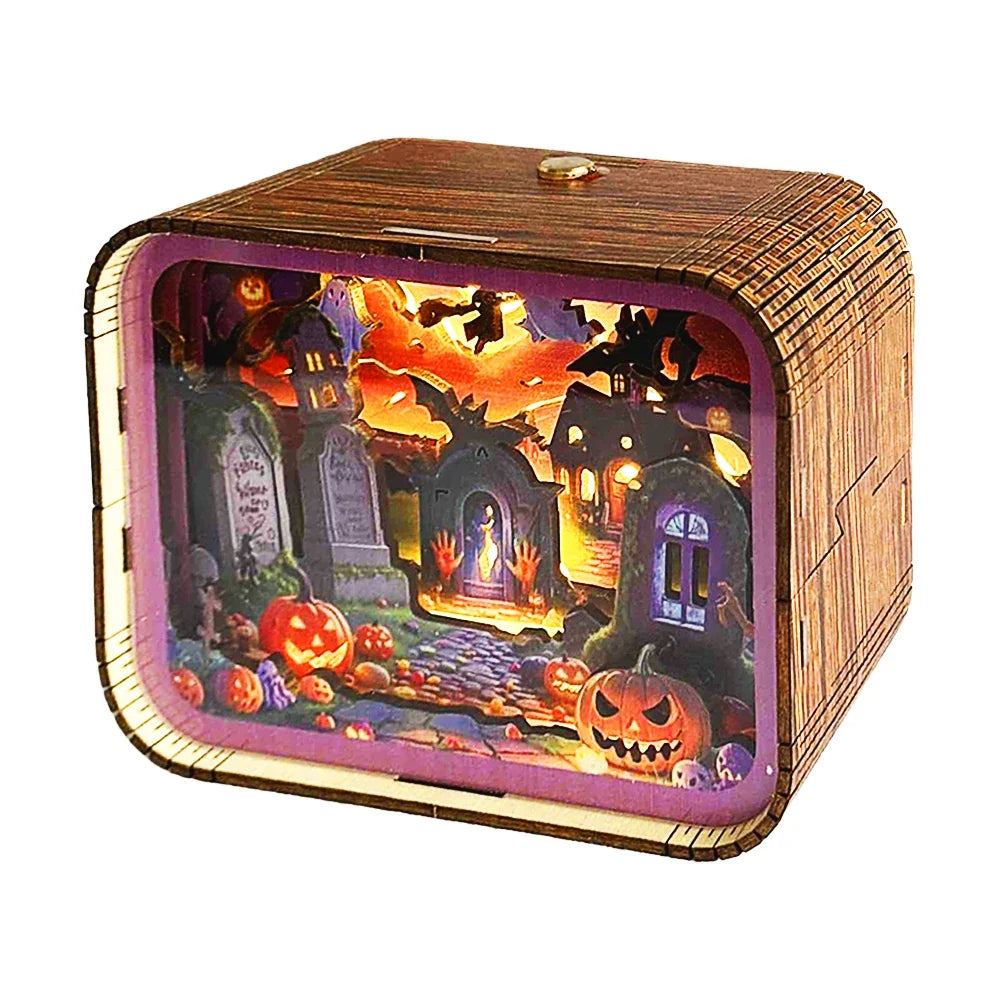 Halloween 3D Night Light Kit — open display view