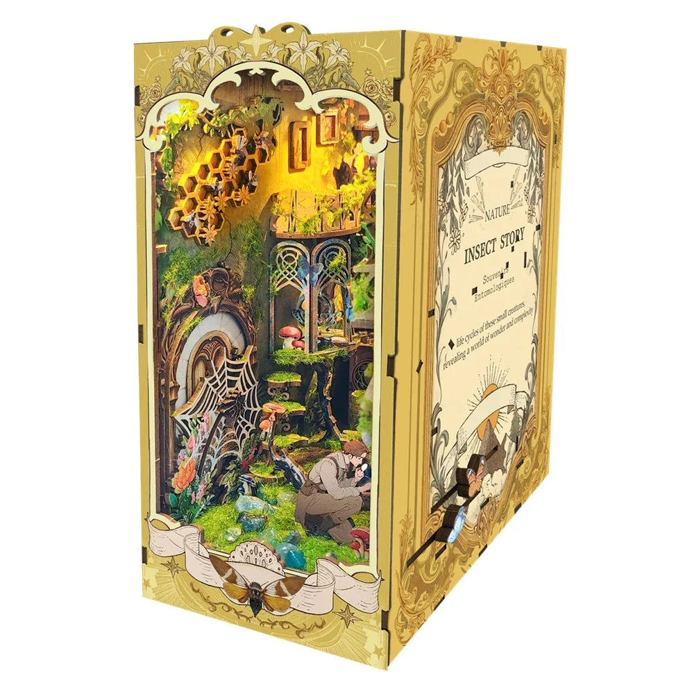 Insect Story DIY Book Nook Kit — scene view