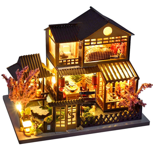 Japanese Garden House DIY Dollhouse Kit — main view