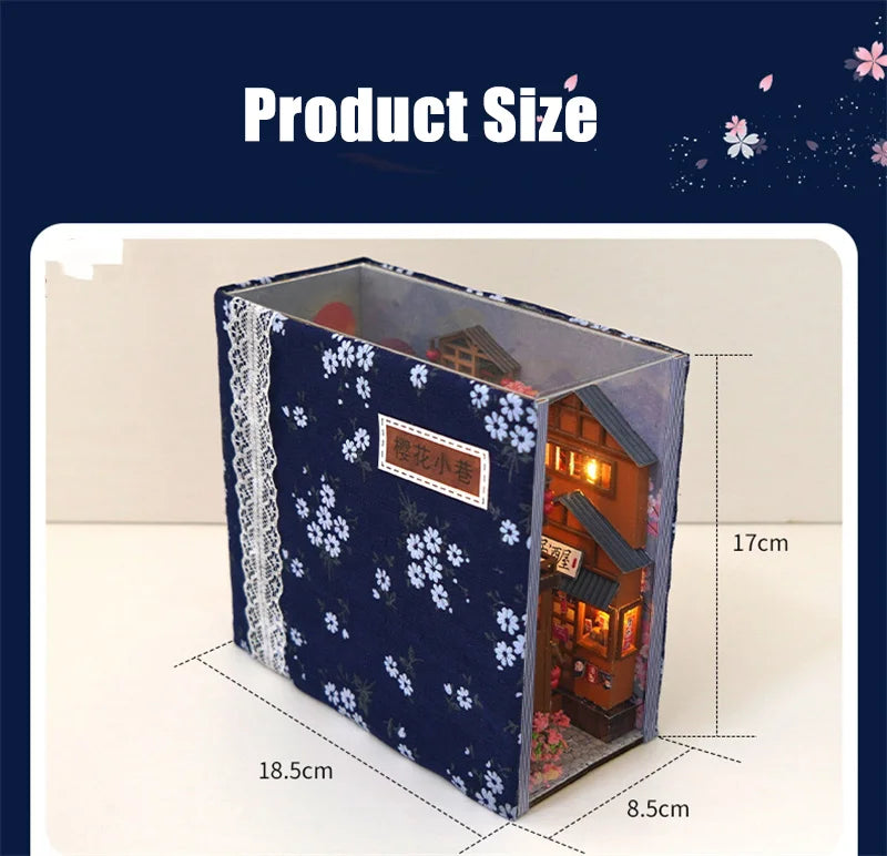 Japanese Store DIY Book Nook Kit — angled close-up
