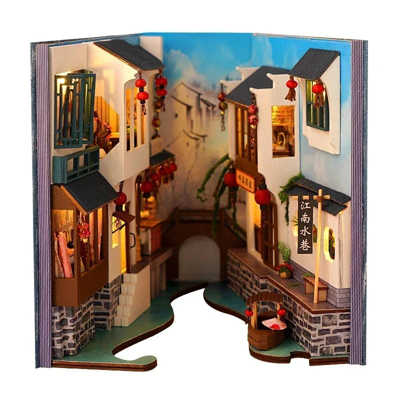 Japanese Village DIY Book Nook Kit — main view
