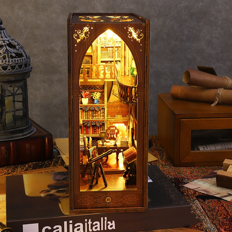 Library Of Books DIY Book Nook Kit — scene view