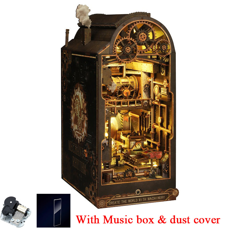 Machinery Dreams DIY Book Nook Kit — box and pieces