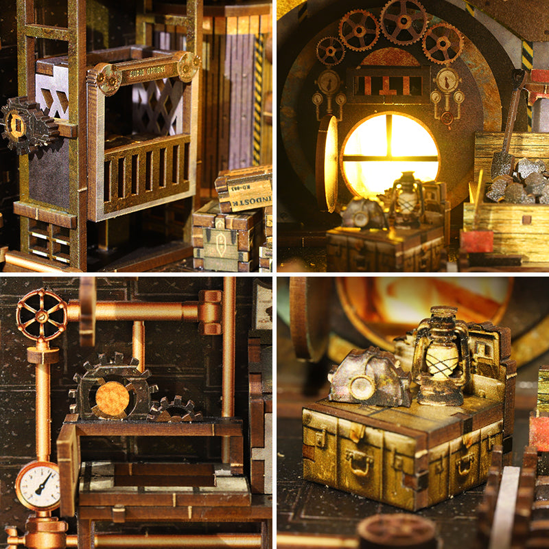 Machinery Dreams DIY Book Nook Kit — scene view