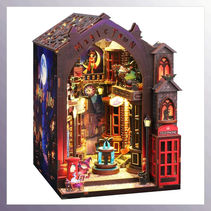 Magic Alley DIY Book Nook Kit — detalied side view
