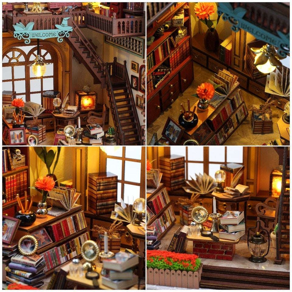 Magic Book House DIY Dollhouse Kit — front angle