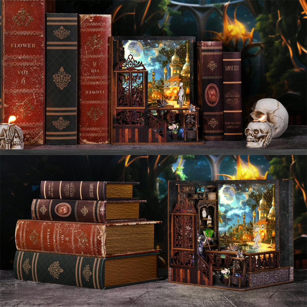 Magic Exploration DIY Book Nook Kit — open display view