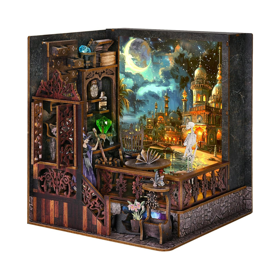 Magic Exploration DIY Book Nook Kit — detalied side view