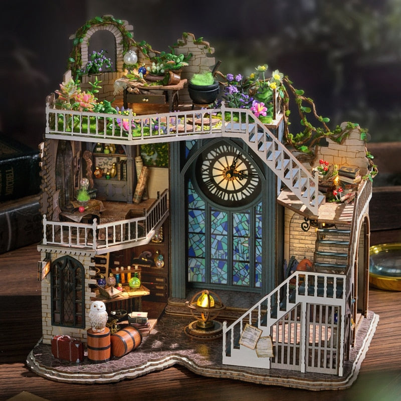 Magic House DIY Miniature Kit — open display view