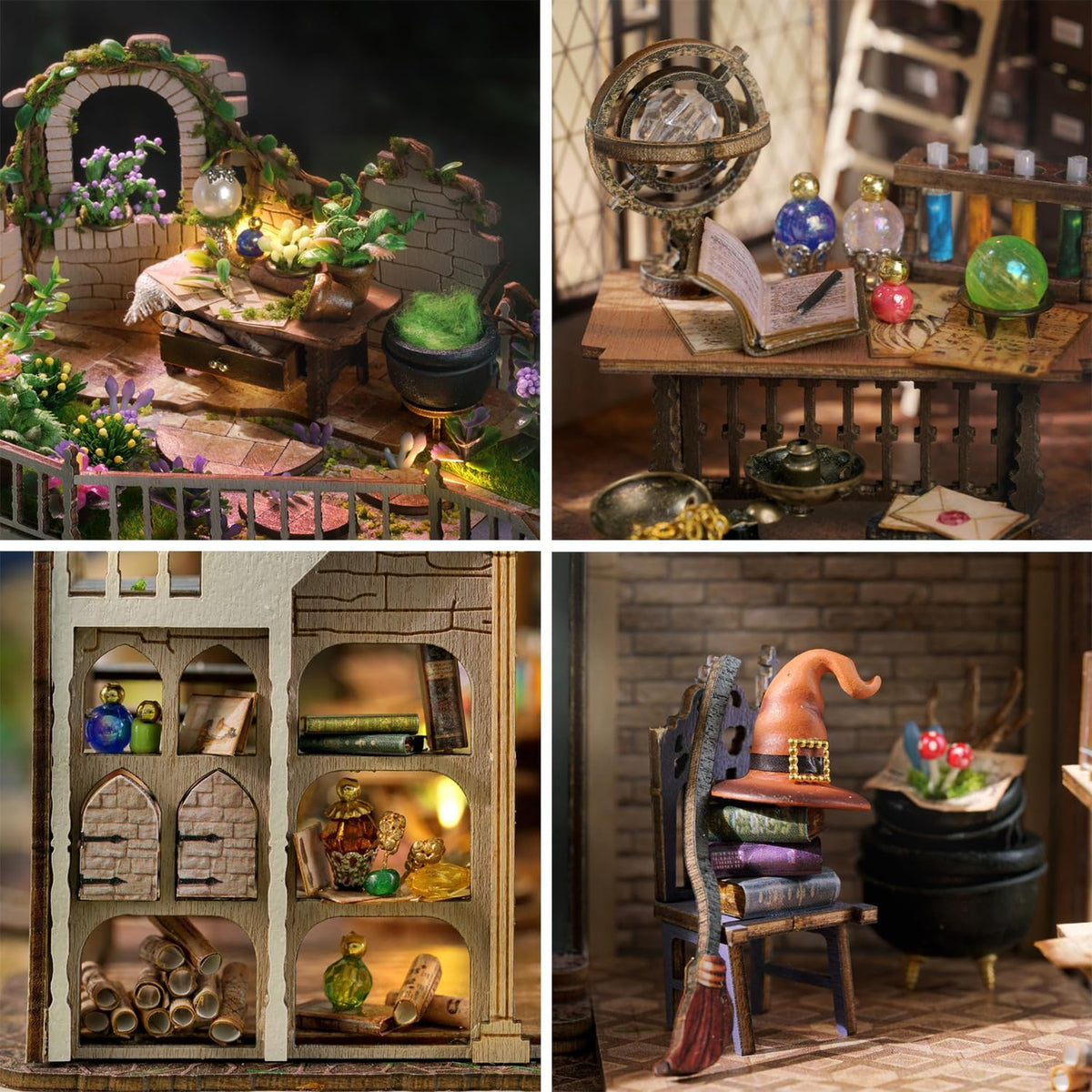 Magic House DIY Miniature Kit — open display view