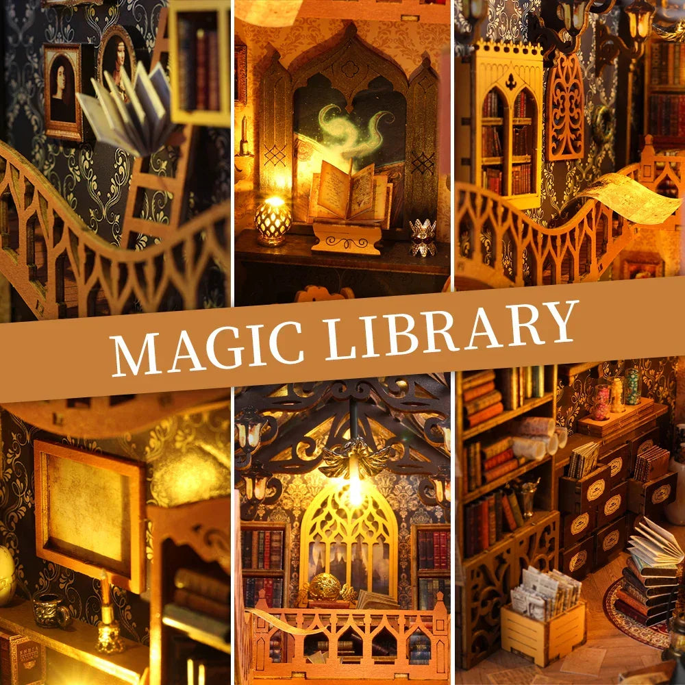 Magic Library DIY Book Nook Kit — front angle
