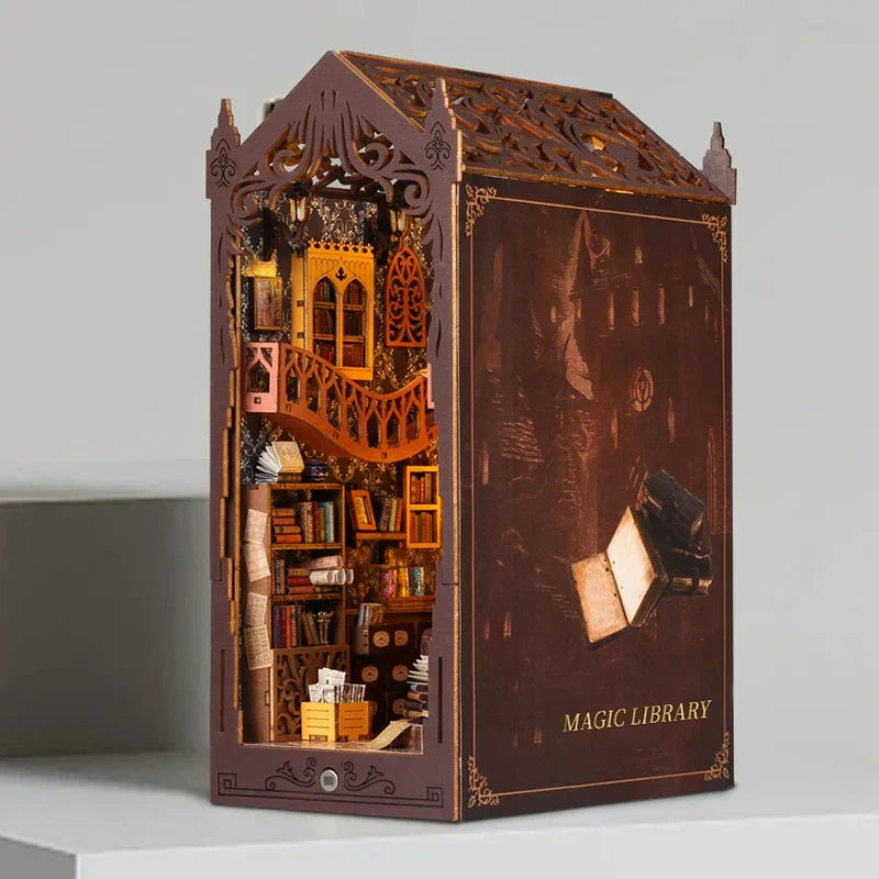 Magic Library DIY Book Nook Kit — angled close-up