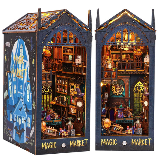 Magic Market DIY Book Nook Kit — detalied side view
