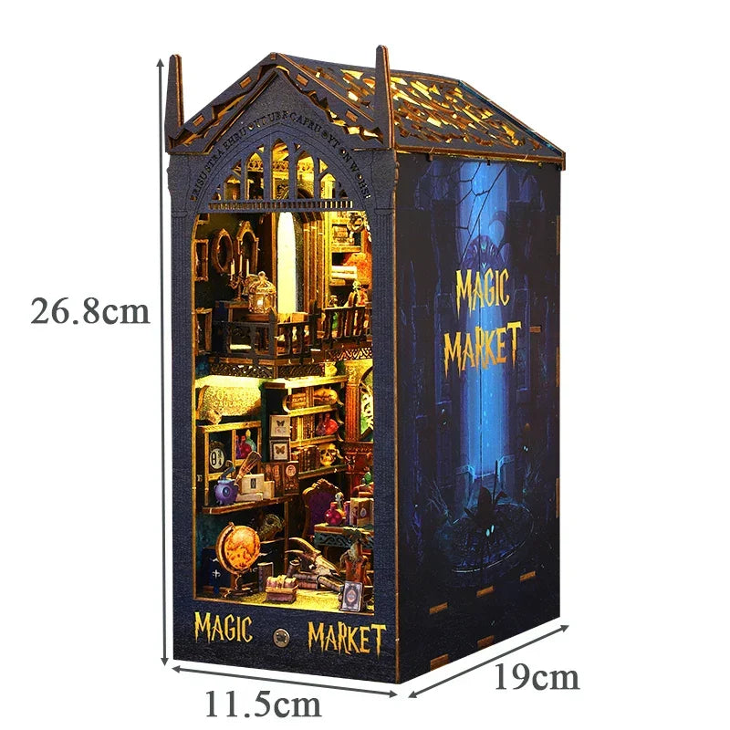 Magic Market DIY Book Nook Kit — open display view