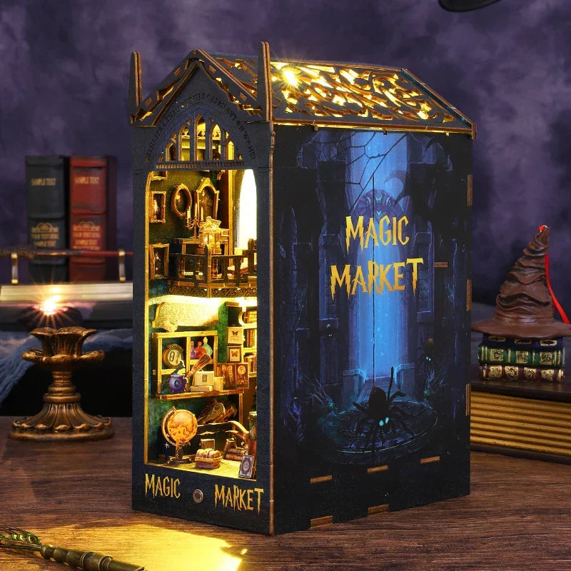 Magic Market DIY Book Nook Kit — angled close-up