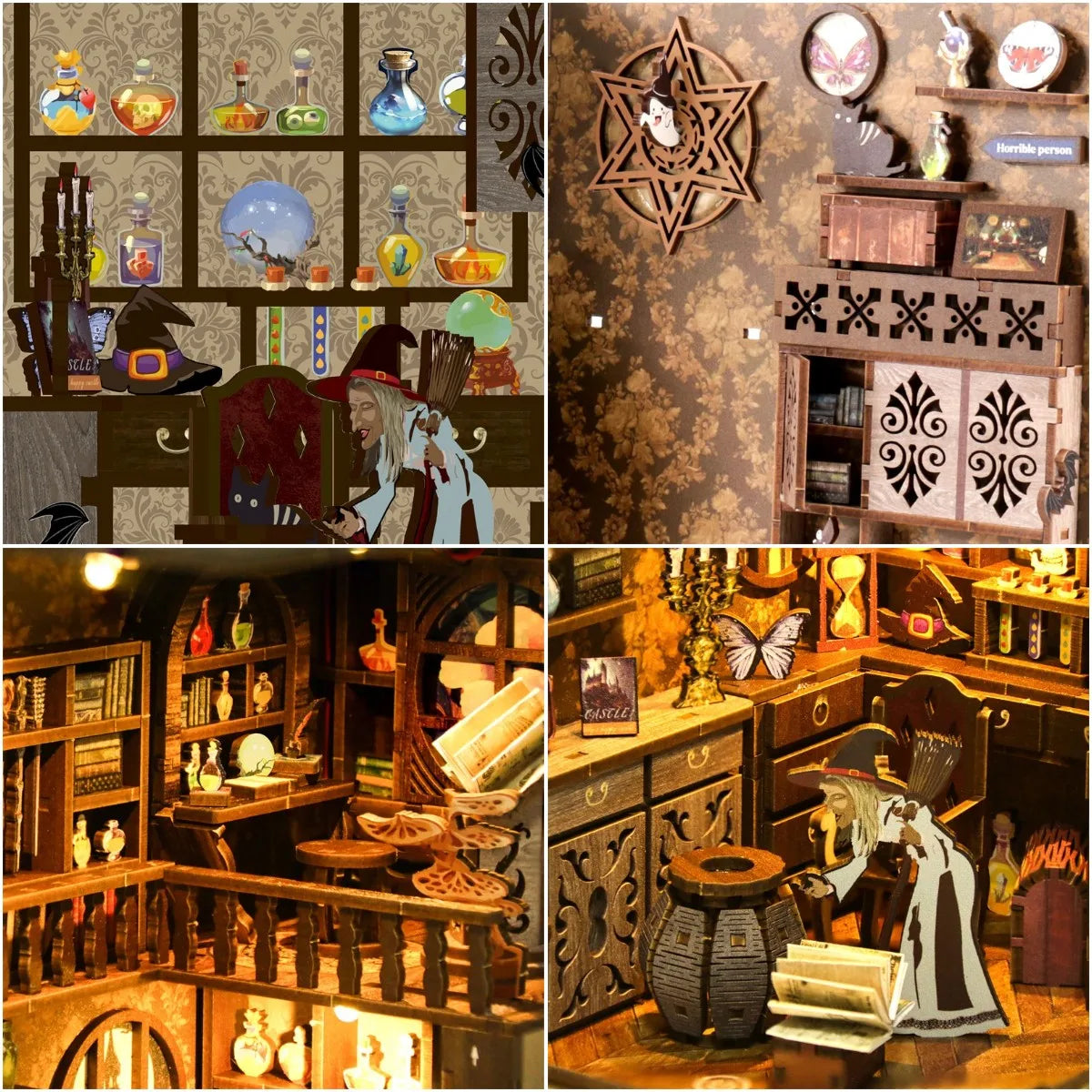 Magic Night Potion DIY Book Nook Kit — front angle