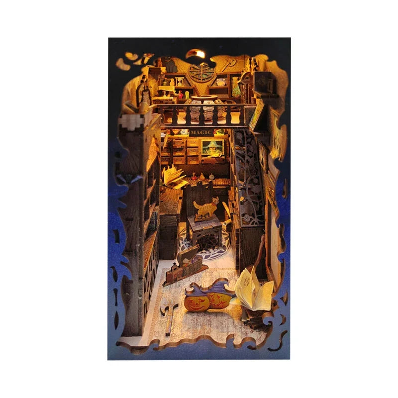 Magic School DIY Book Nook Kit — open display view
