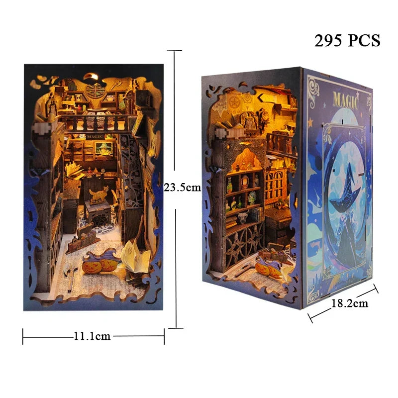 Magic School DIY Book Nook Kit — box and pieces