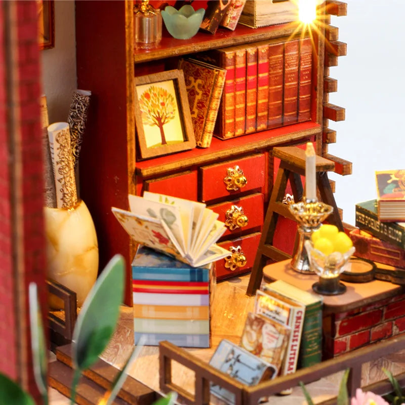 Magic Shack DIY Miniature House Kit — open display view