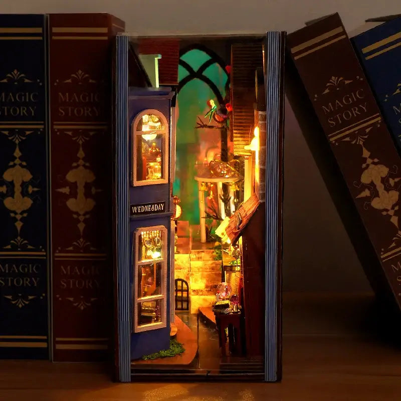 Magic Spell Street DIY Book Nook Kit — angled close-up