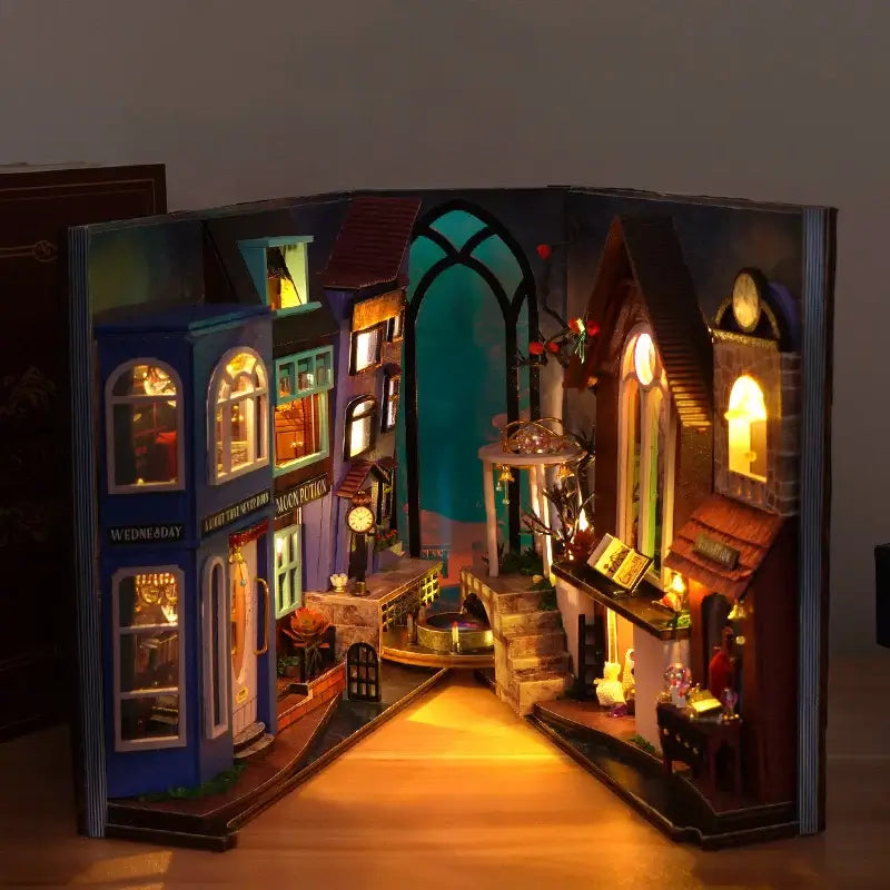 Magic Spell Street DIY Book Nook Kit — scene view