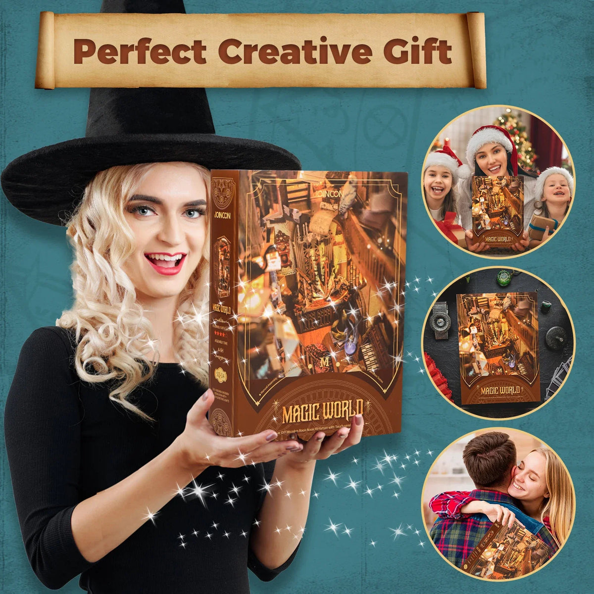 Magic World DIY Book Nook Kit — angled close-up