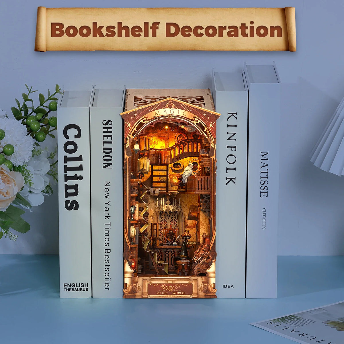 Magic World DIY Book Nook Kit — scene view