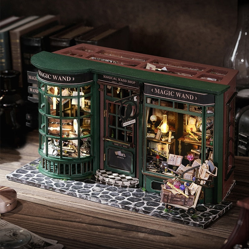 Magical Wand DIY Miniature House Kit — angled close-up