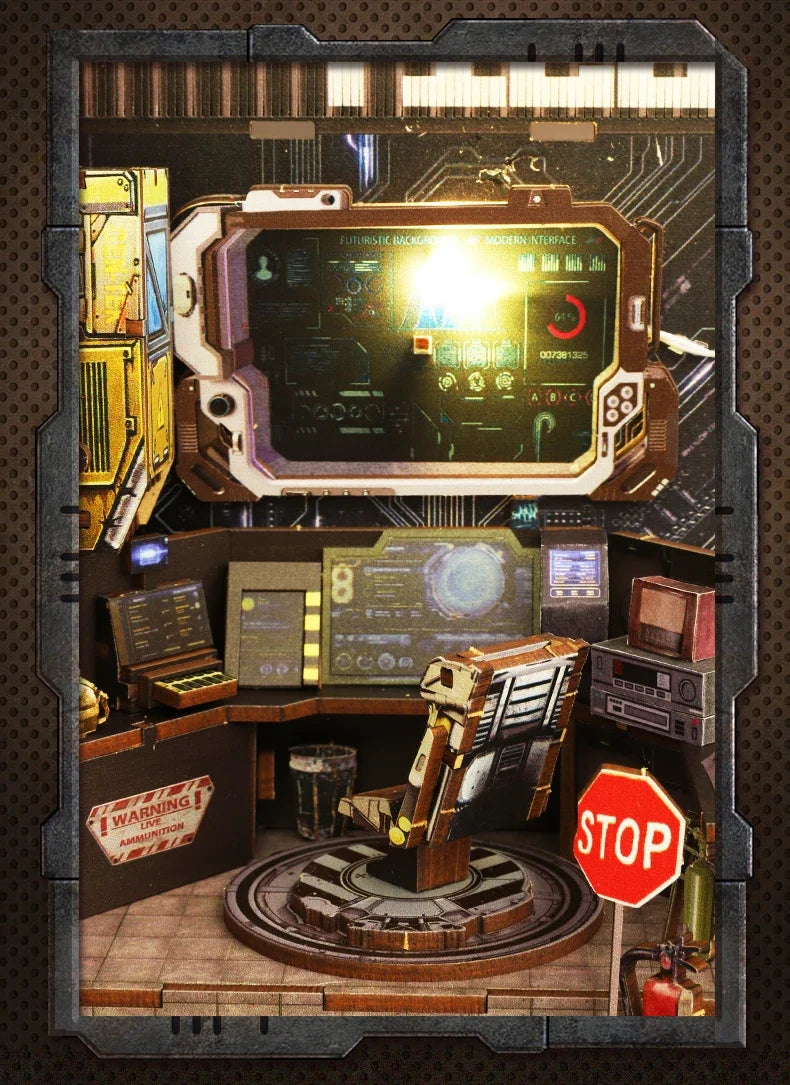 Military Base Book Nook Kit — box and pieces