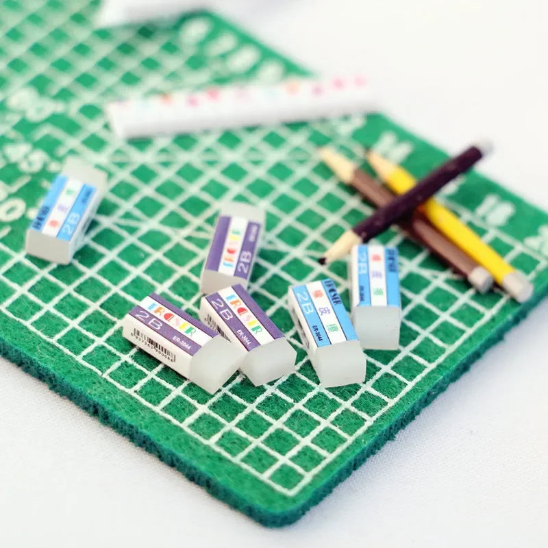 Dollhouse Mini Eraser Set 1:12 — scene view
