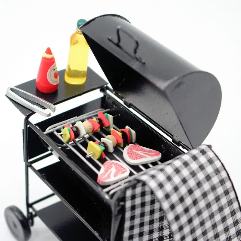 BBQ Grill Scale Miniature Decor Set — main view