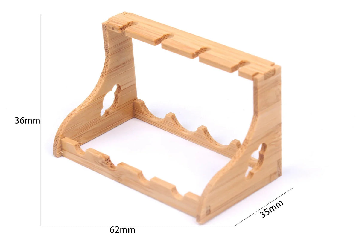 Dollhouse Bamboo Wine Rack 1:6 — box and pieces