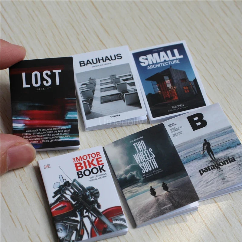 Dollhouse Books Set 1:6 Scale — box and pieces
