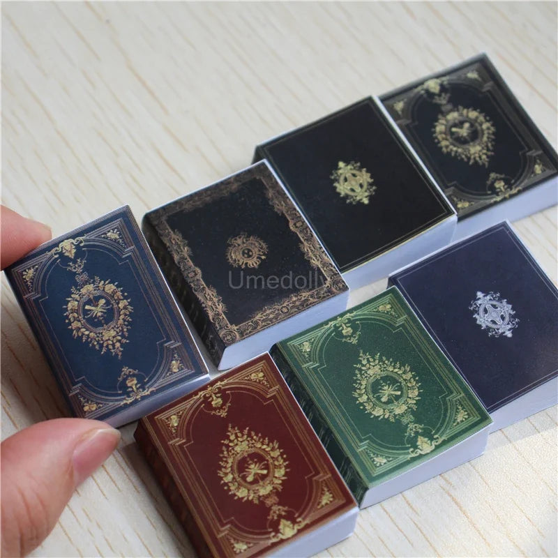 Dollhouse Books Set 1:6 Scale — open display view