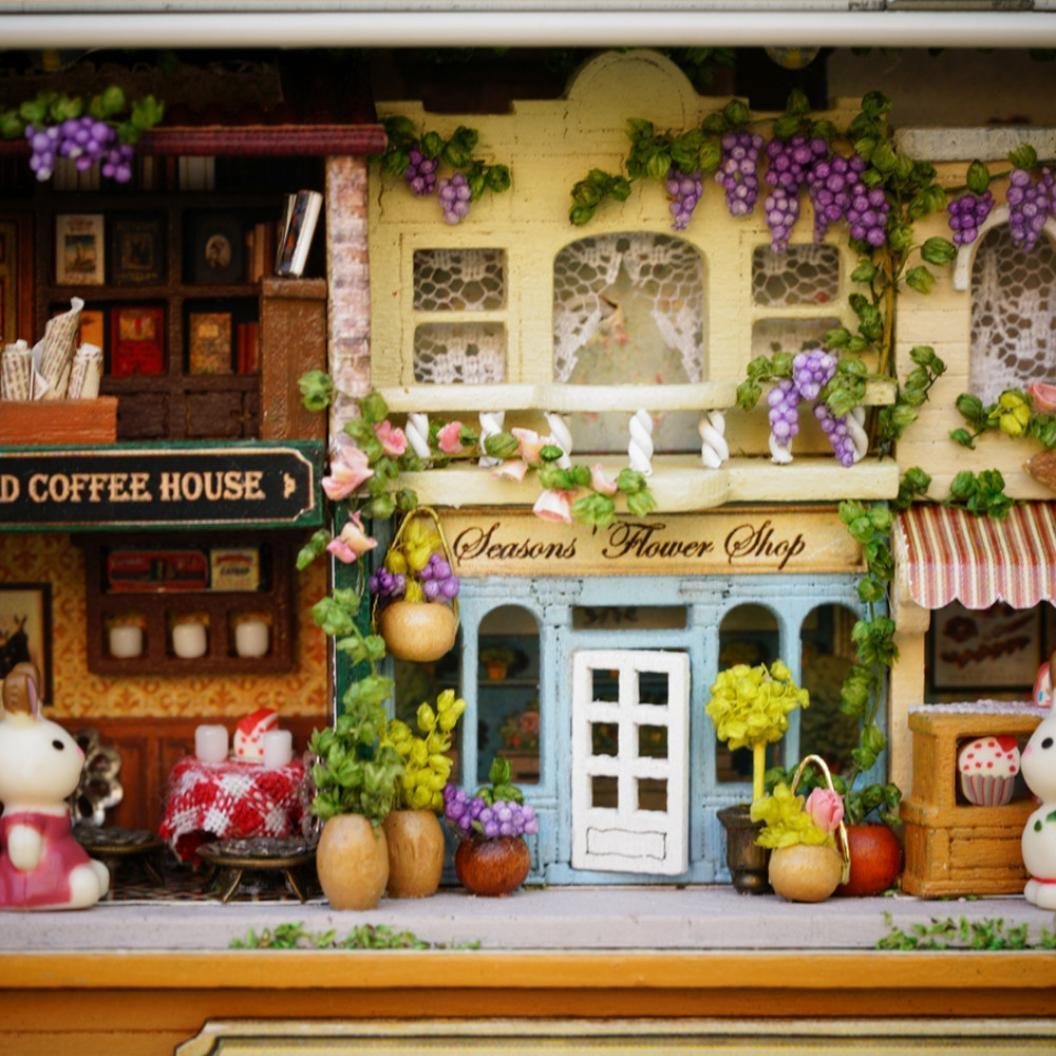 Miniature Tin Box Theatre In A Happy Corner — box and pieces