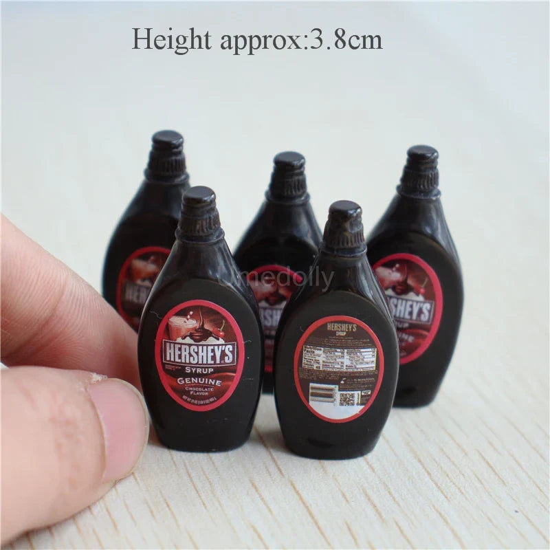 Dollhouse Bottle Set Miniature — open display view