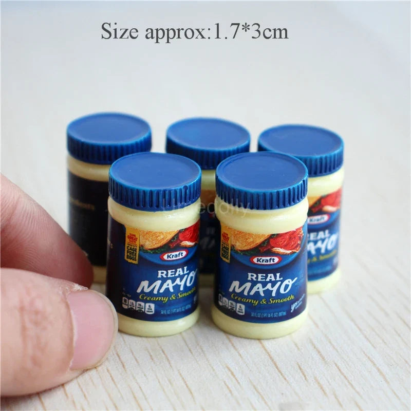 Dollhouse Bottle Set Miniature — front angle